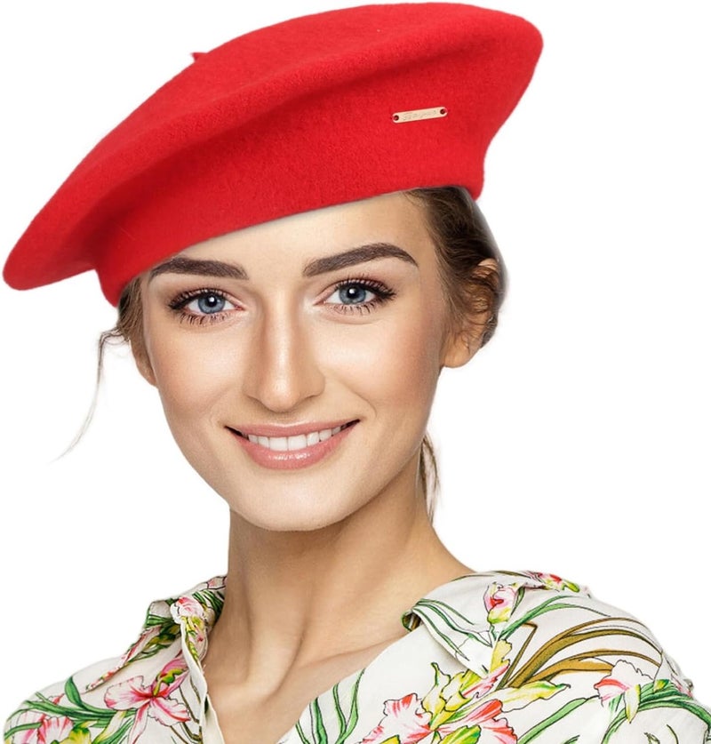 recapitula Satin Lining Classic Wool Beret Hats for Women Man Painter hat French Beret for Man Woman Warm Winte. - Image 1